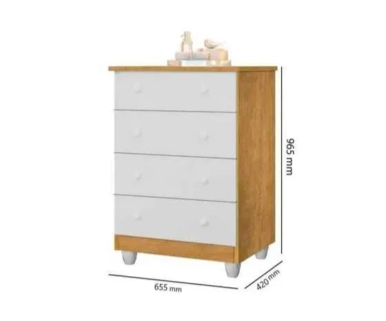 Comoda 4 GAVETAS OFF WHITE (A PRONTA ENTREGA) - Foto 2