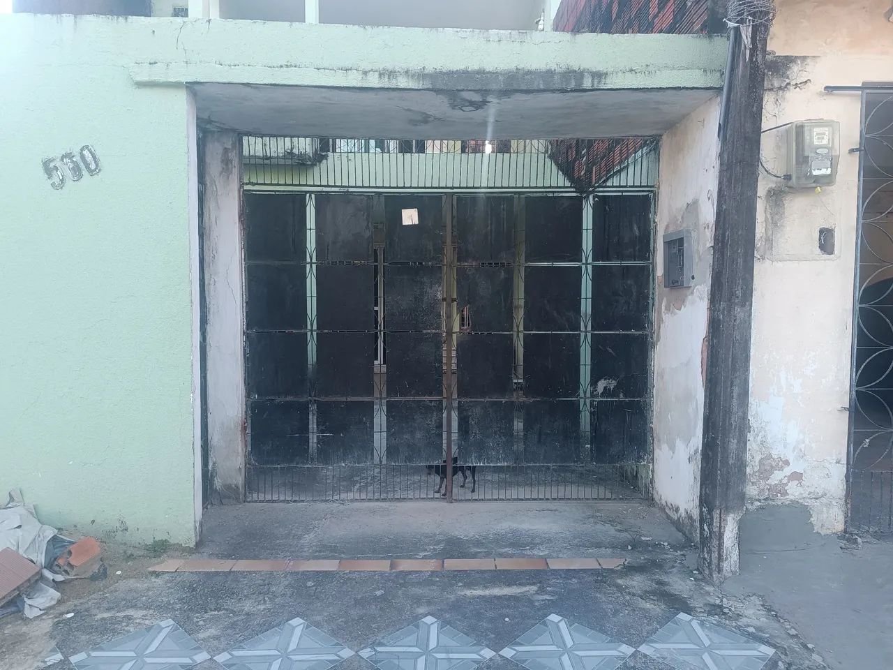 Portão de ferro de Garagem e Social preto - Foto 2