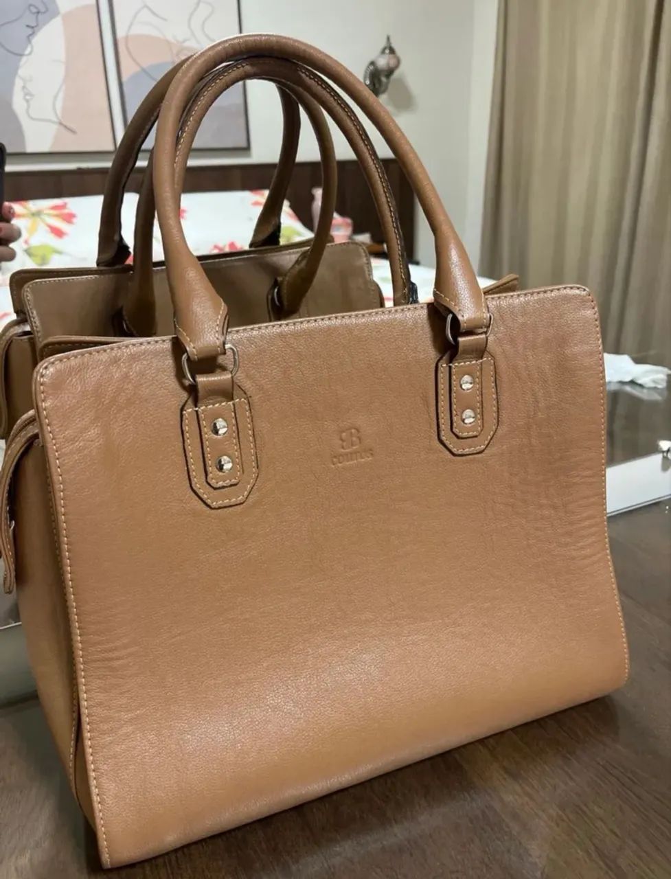 Bolsa em Couro Legítimo | Caramelo