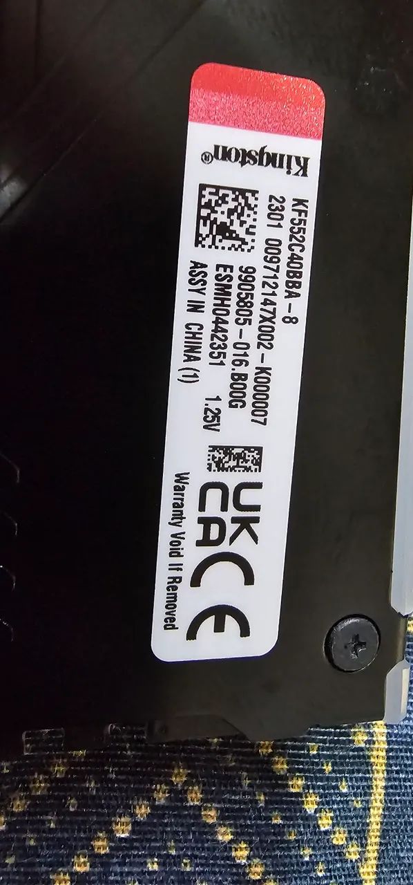 Kingston DDR5 Memory 8GB64842050764547121