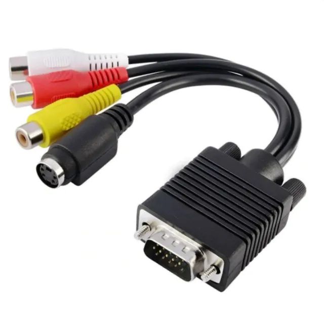 Adaptador de Vídeo VGA para S-Vídeo e RCA - Foto 3