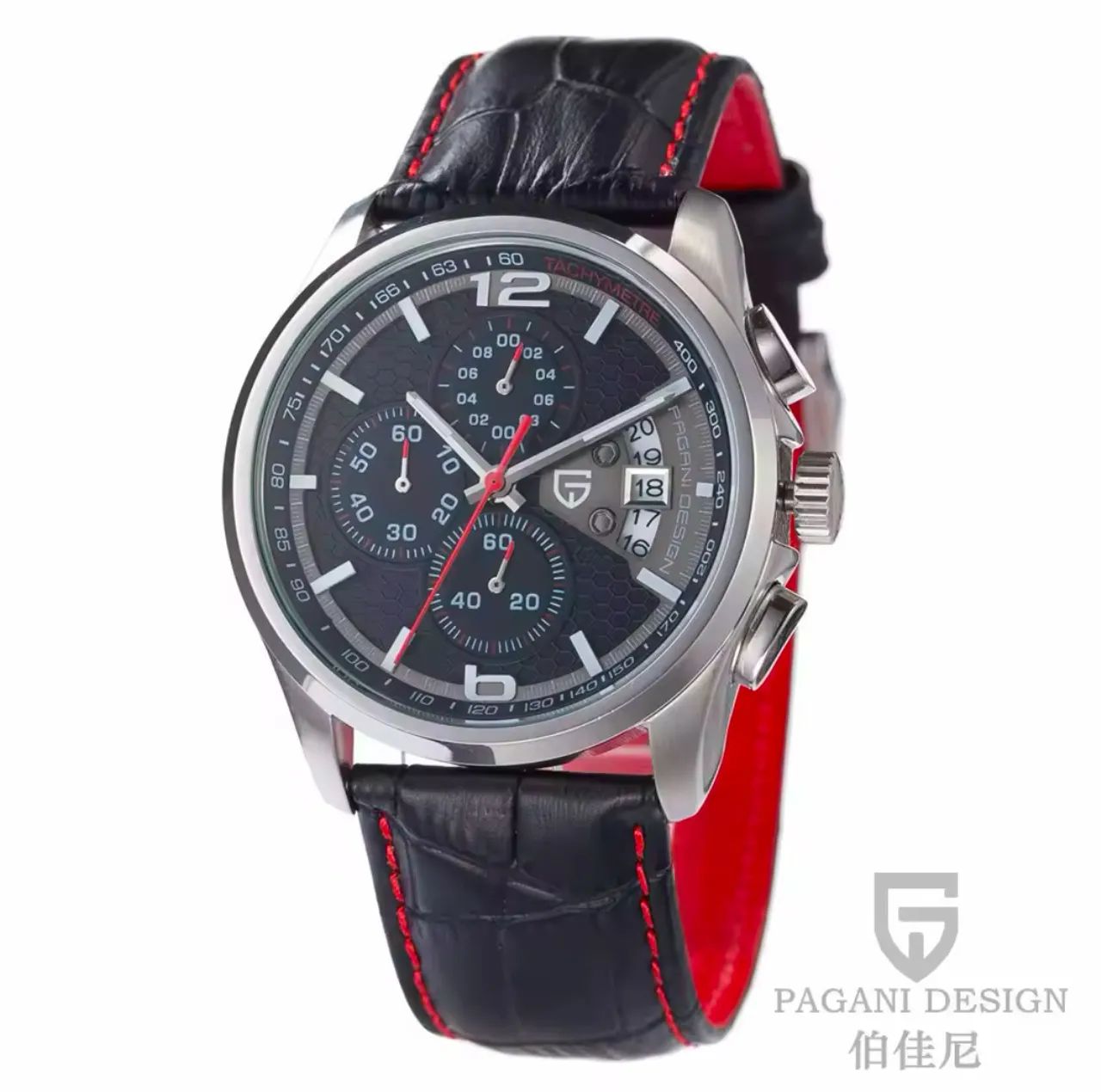 Relógio Pagani Design Black Red - Foto 3