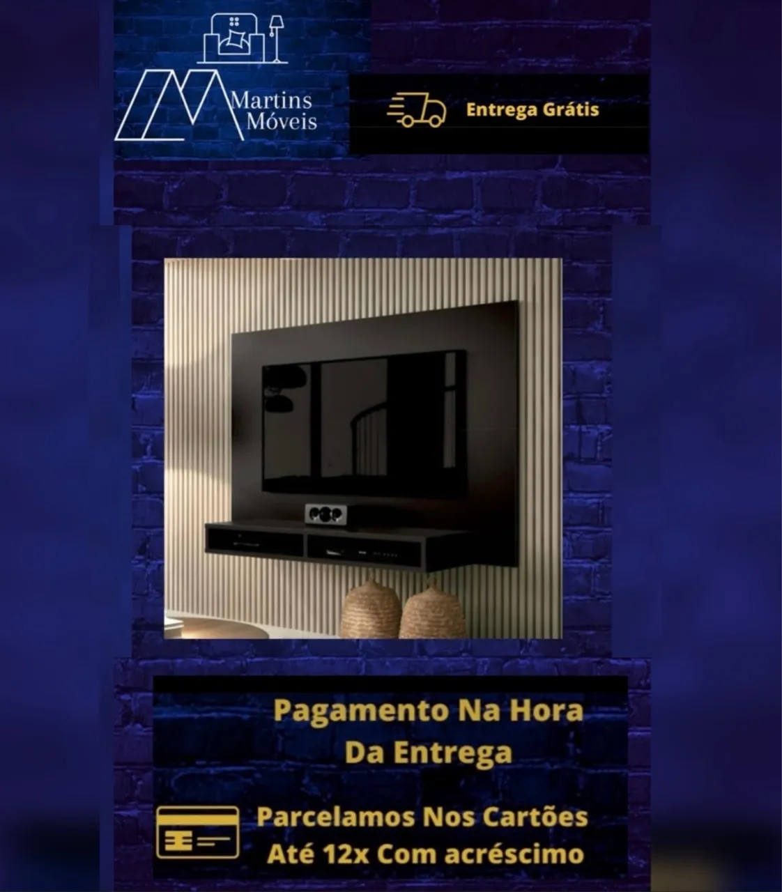 GRANDE PROMOÇÃO PAINEL DE TV NOVO DIA ENTREGA GRÁTIS ACEITA CARTÃO.