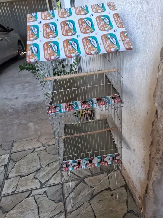 Viveiro duplo para pássaros  - Foto 3