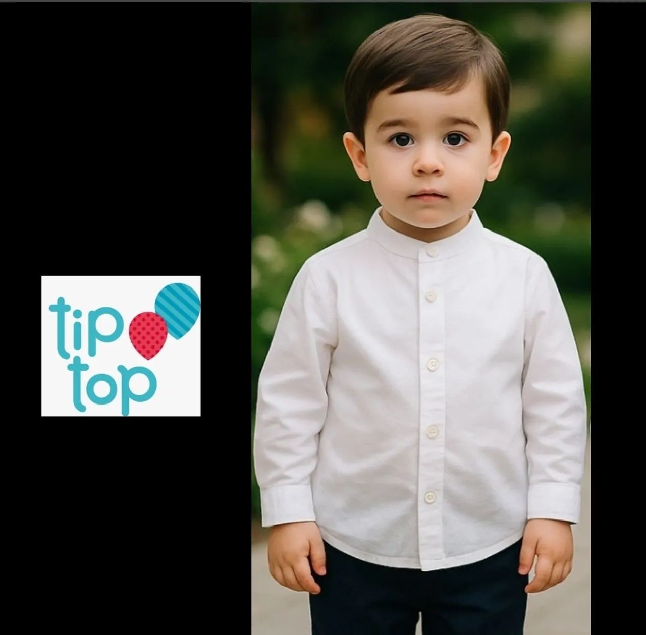 Camisa social branca- 24 meses