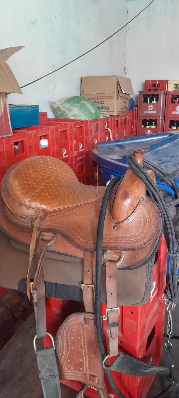 Sela de cavalo usada - Foto 3