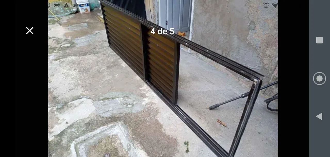 Porta de alumínio para gabinete de pia