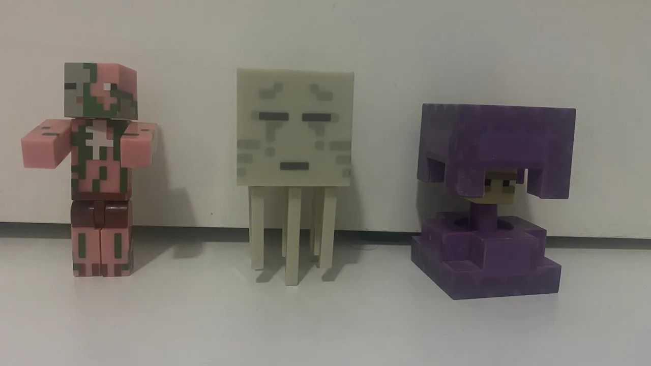 Minecraft Figures Originais do Nether e The End 