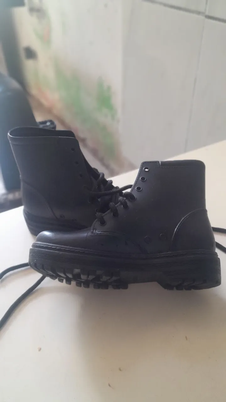 Botas Coturno Femininas - Preto