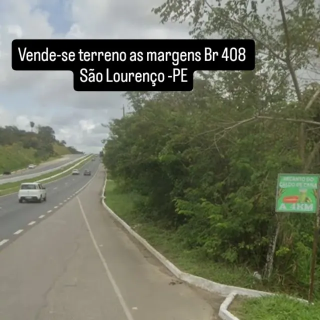 Terreno as margens br 408 são Lourenço da mata PE