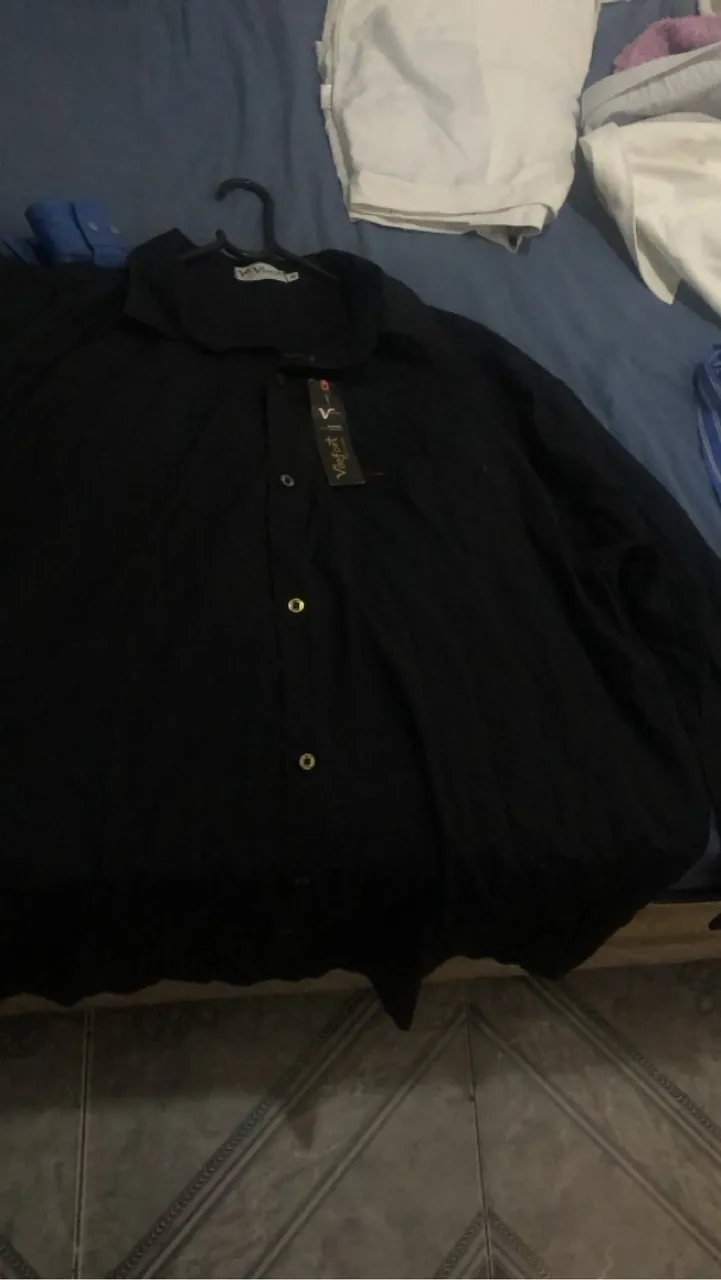 Camisa Social Preta plus size - Elegância e Conforto,
