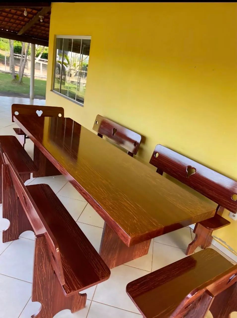 Mesa pedra de ardósia pintada  - Foto 5