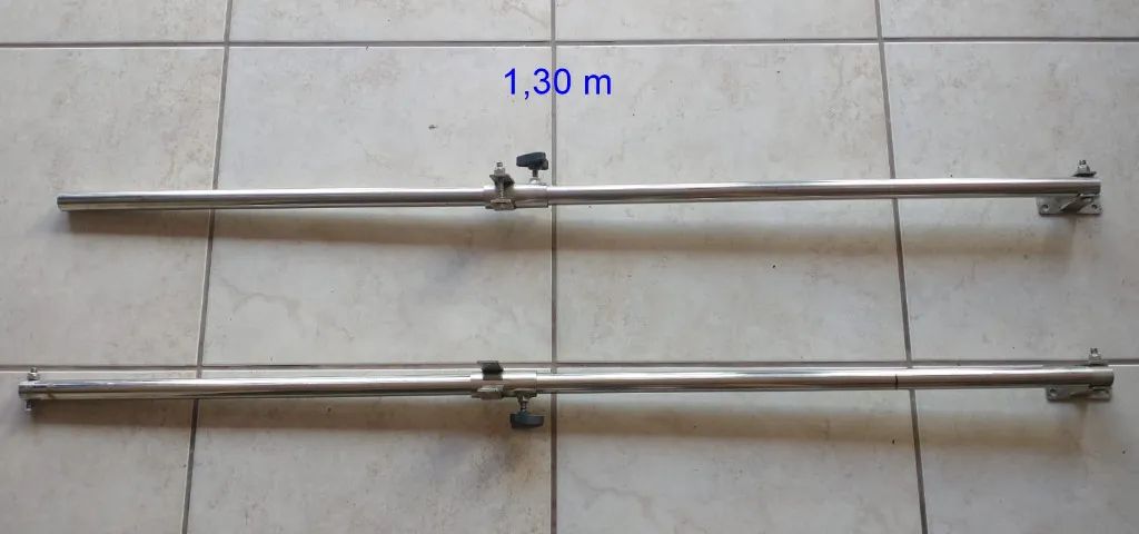 Braço de aço inox com corrediça para toldo de motorhome - Foto 3