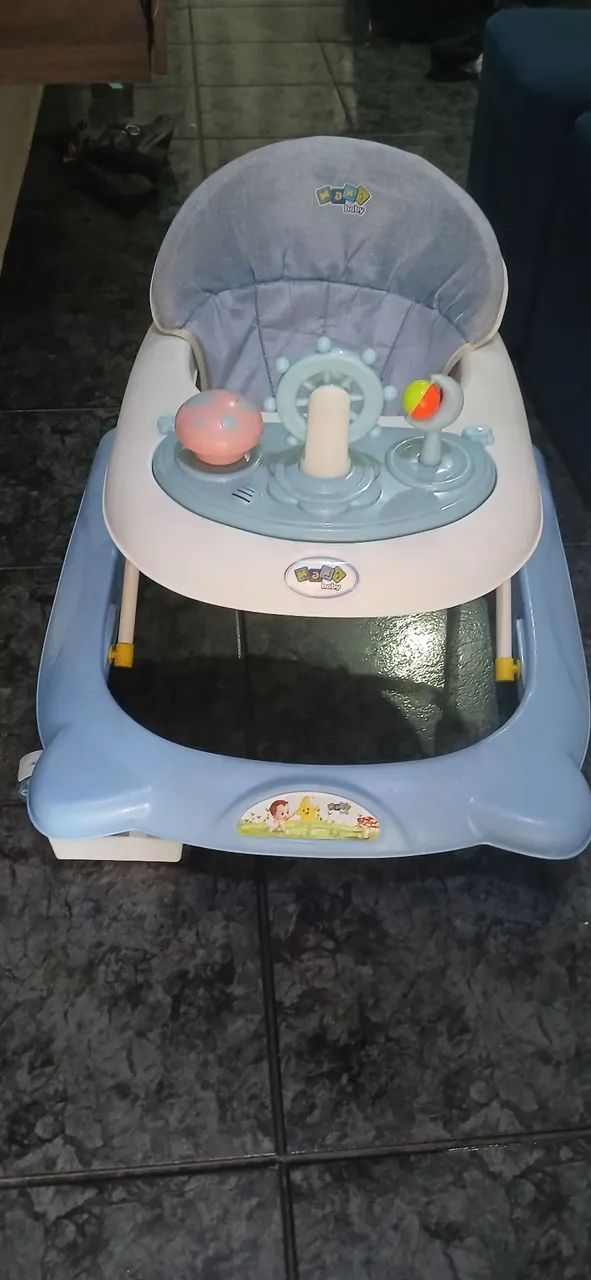 Andador Infantil Azul com Atividades