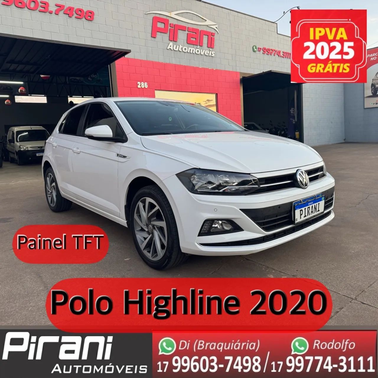 POLO HIGHLINE 2020 ( PAINEL TFT) !