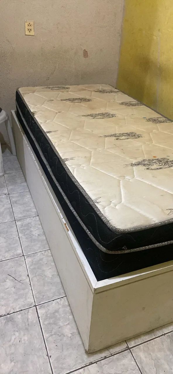 CAMA SOLTEIRO, COM GAVETA NA LATERAL!! - Foto 2