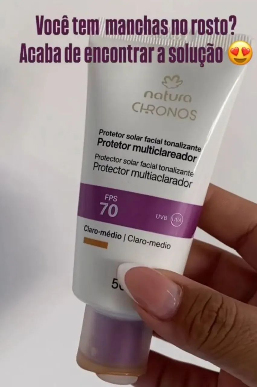 Base natura Protetor solar facial cor n 03 - Foto 5