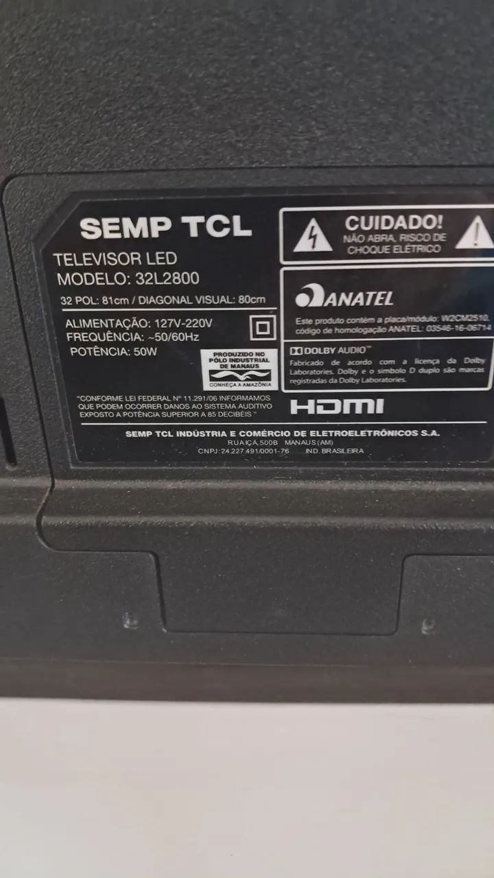 TV Semp Toshiba 32 polegadas  - Foto 4