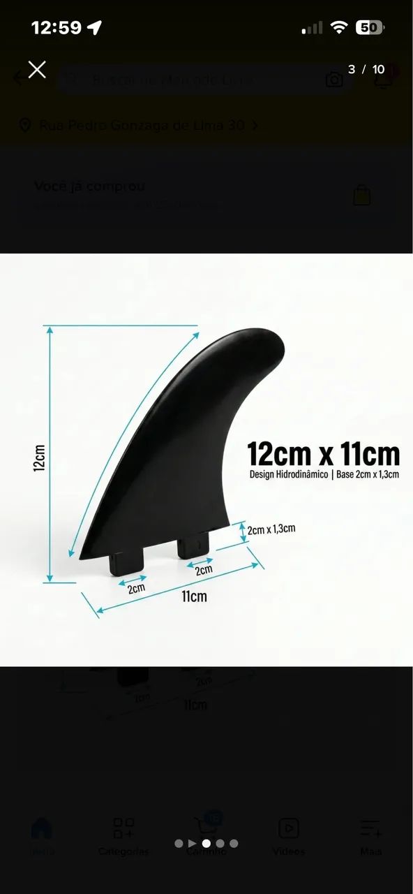 Quilhas de surf com 5 - Foto 3
