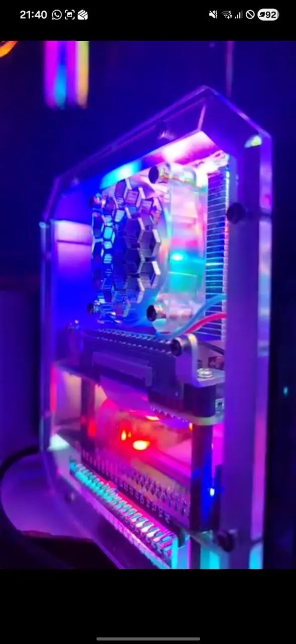 raspberry pi 4 com case mini PC gamer - Foto 2