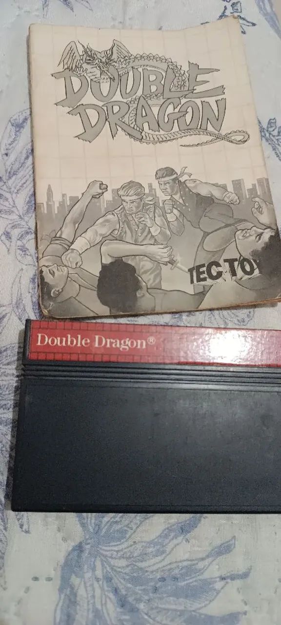Fita Double dragon master system com manual