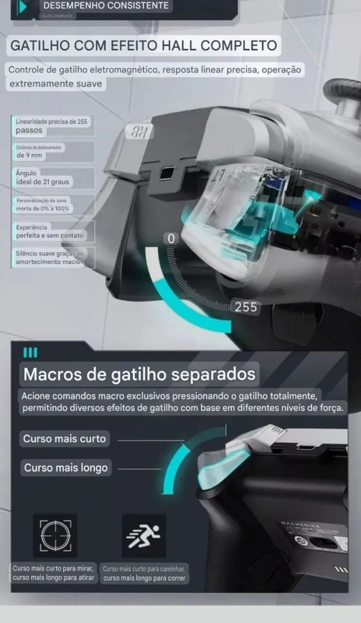 Controle Machenike G5 Pro PRETO - Foto 4