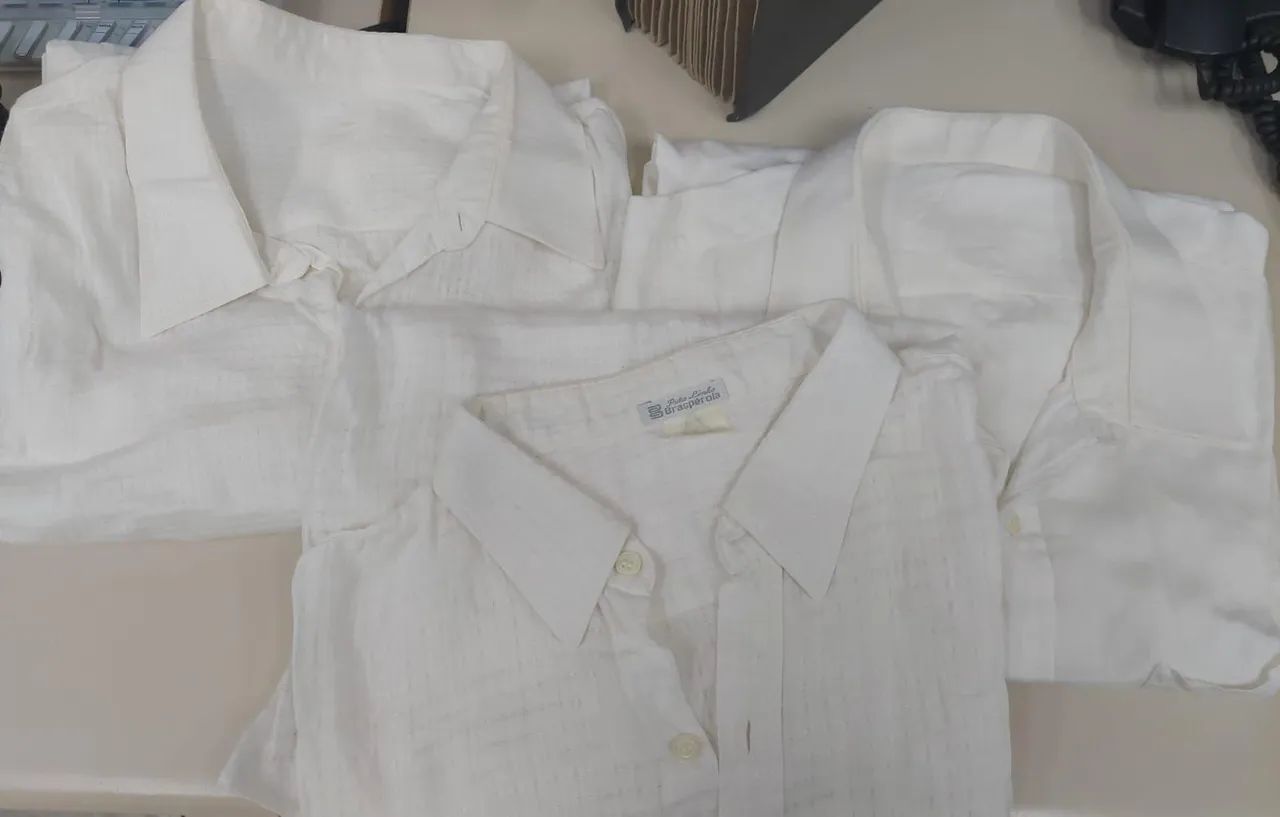 camisas masculinas de linho - Foto 2