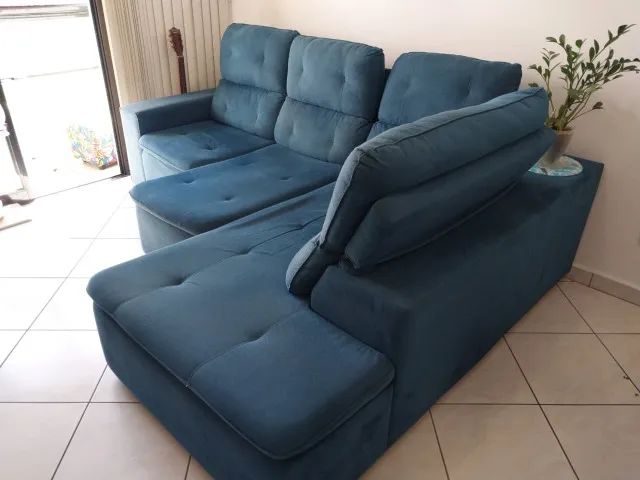 Sofa retratil e reclinavel com chaise - Foto 2