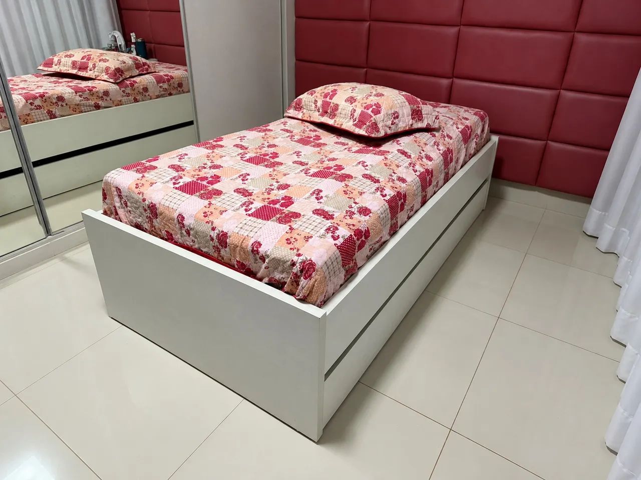 CAMA BOX DE SOLTEIRO COM CAMA AUXILIAR RETRÁTIL - Foto 3