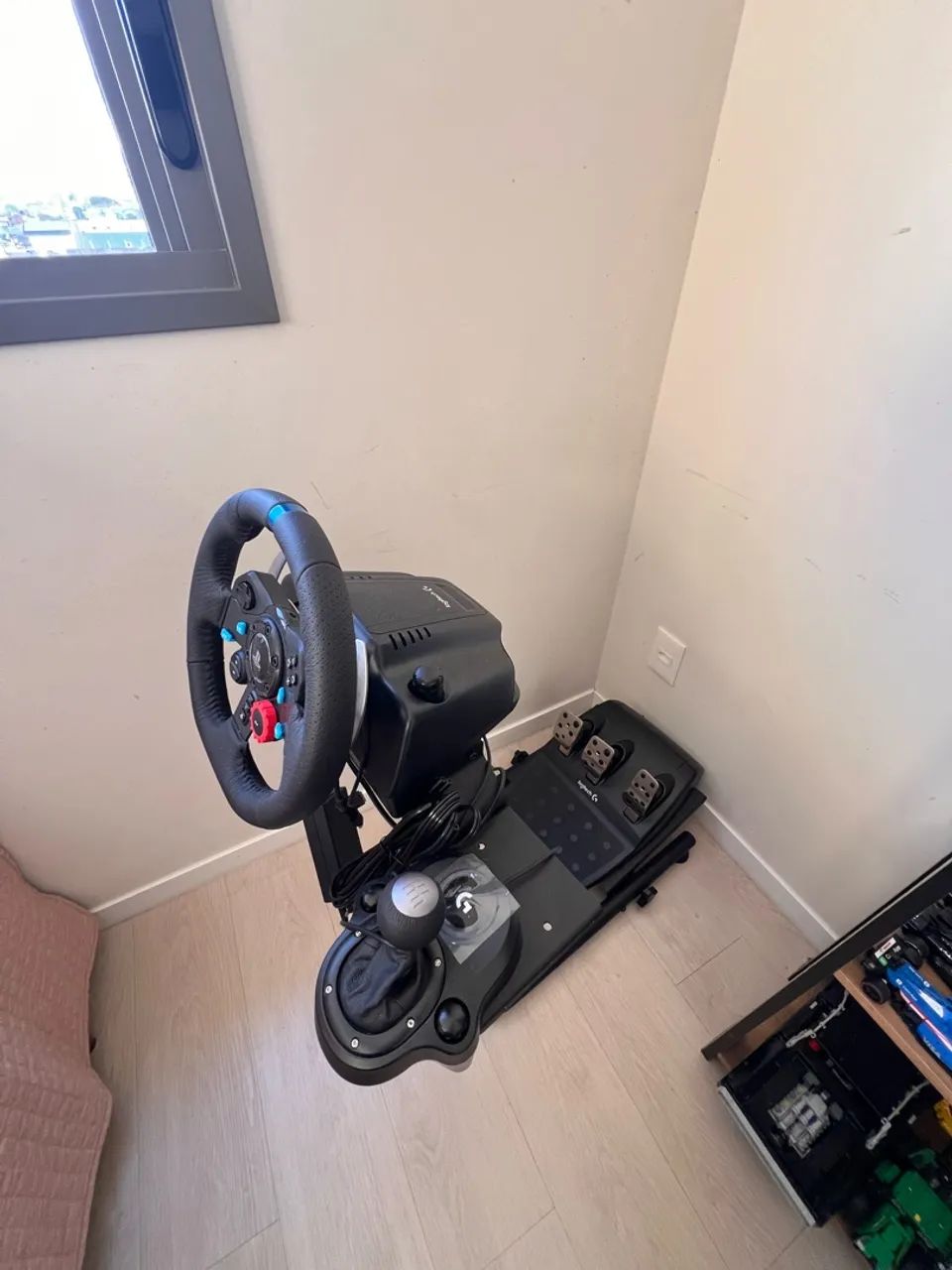 VOLANTE LOGITECH G29 COMPLETO (CÂMBIO MANUAL E SUPORTE) - Foto 3
