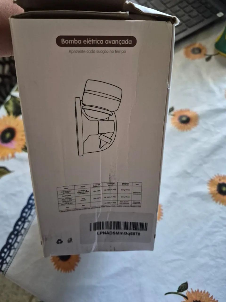 Bomba extratora de leite