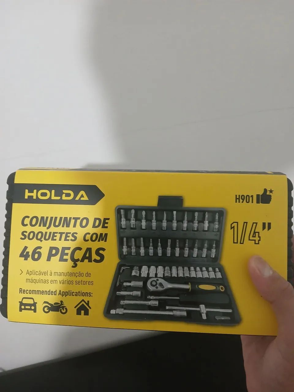 Maleta de Ferramentas 46 Peças - Jogo de Soquete Completo - Foto 2