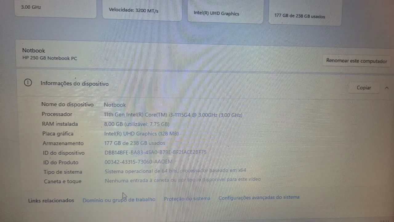 Notebook HP i3 11ª geração  - Foto 3