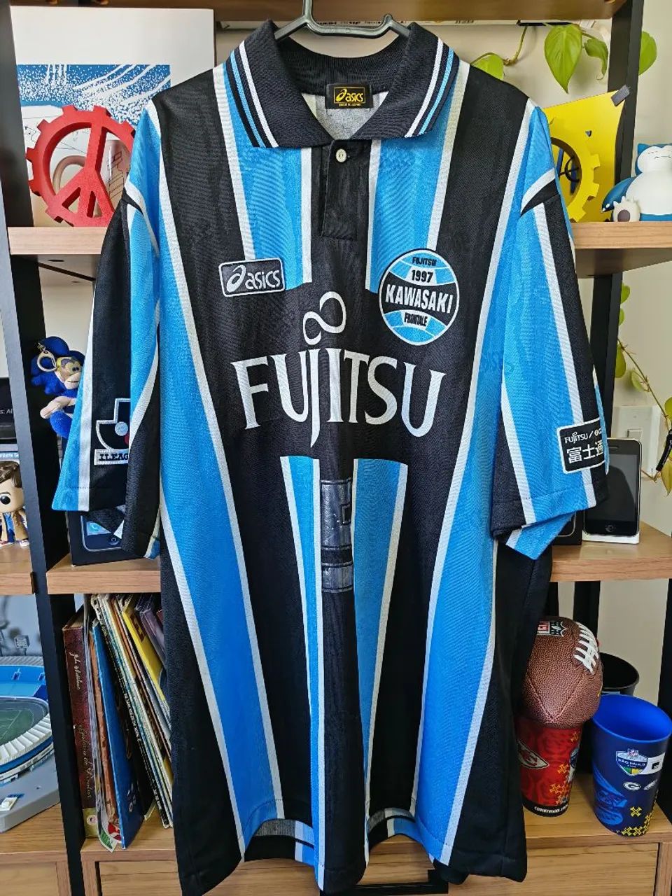 keitoshi Camiseta Camisa Kawasaki Frontale 1999/2000 Tamanho G Asics