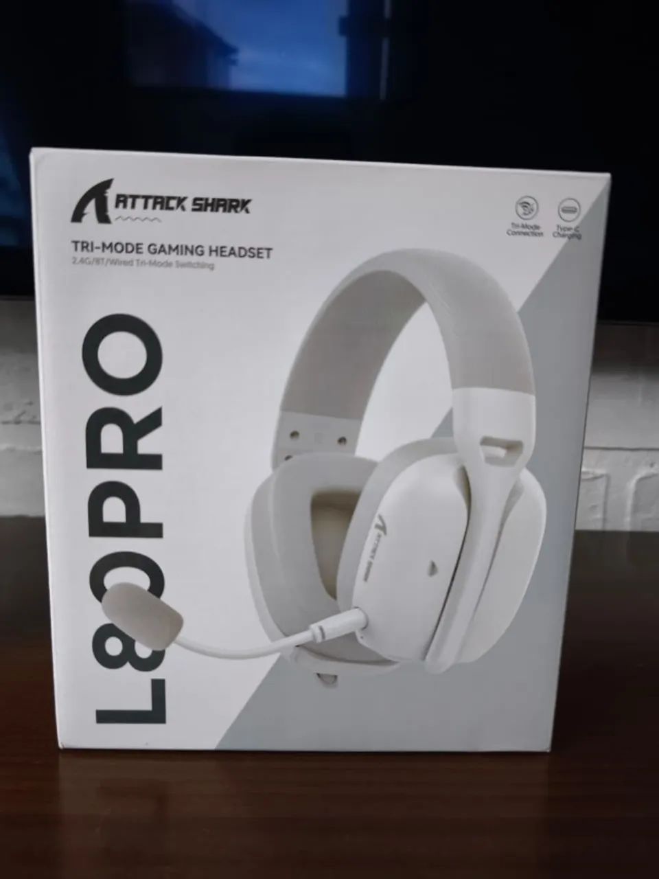Headset, Fone Attack Shark Gamer L80 Pro Preto - Foto 4