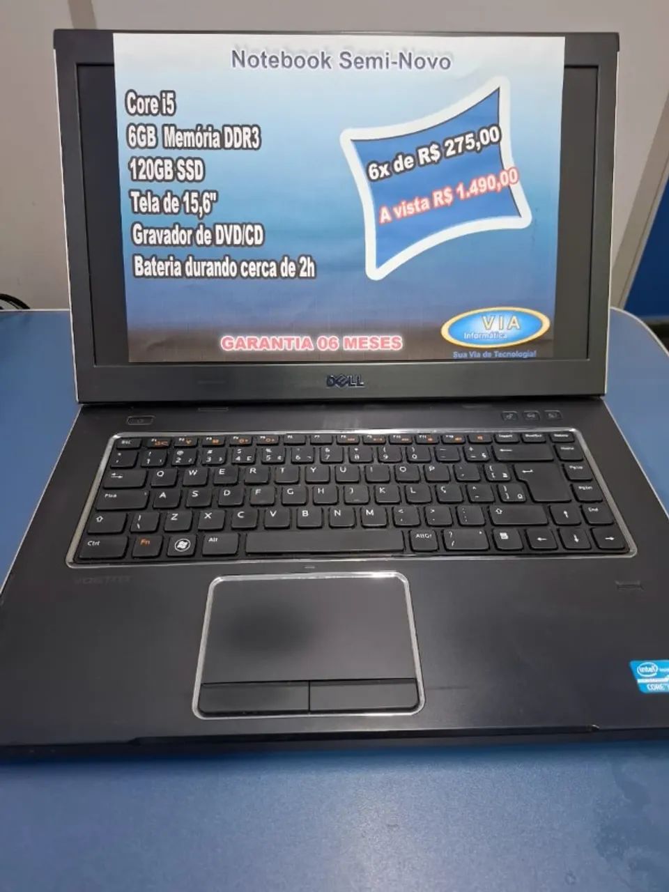 Notebook DELL - Core i5 - SSD | 8GB Mem. | 6meses Garantia e Formatado - Foto 4