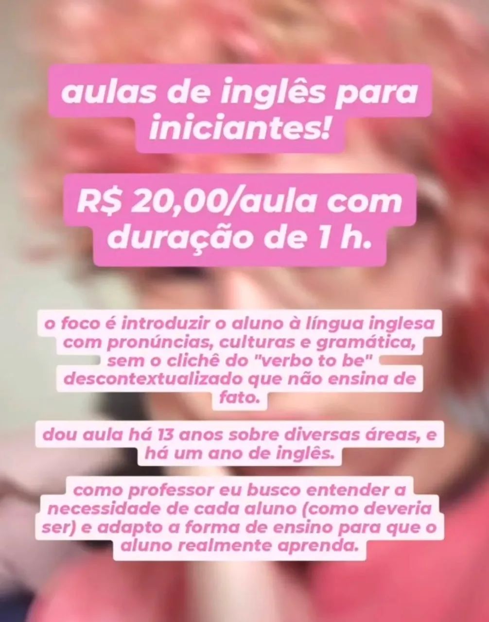 Aulas de inglês para iniciantes 