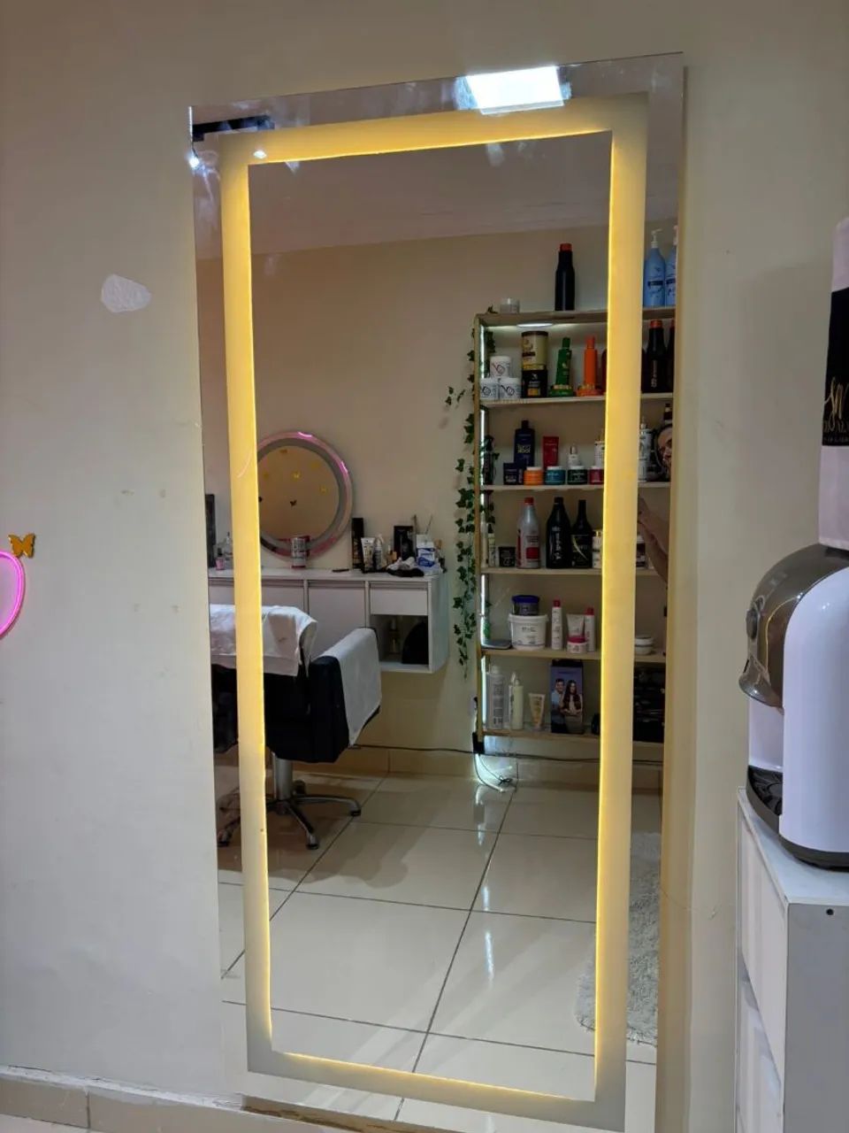 Espelho 80x180 Jateado com led - Foto 5