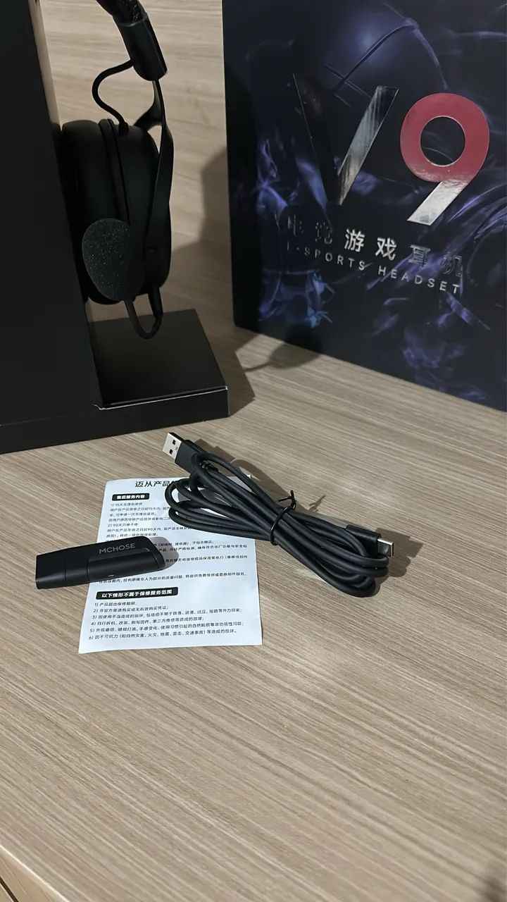 Headset Gamer Sem Fio Mchose V9 - Foto 5