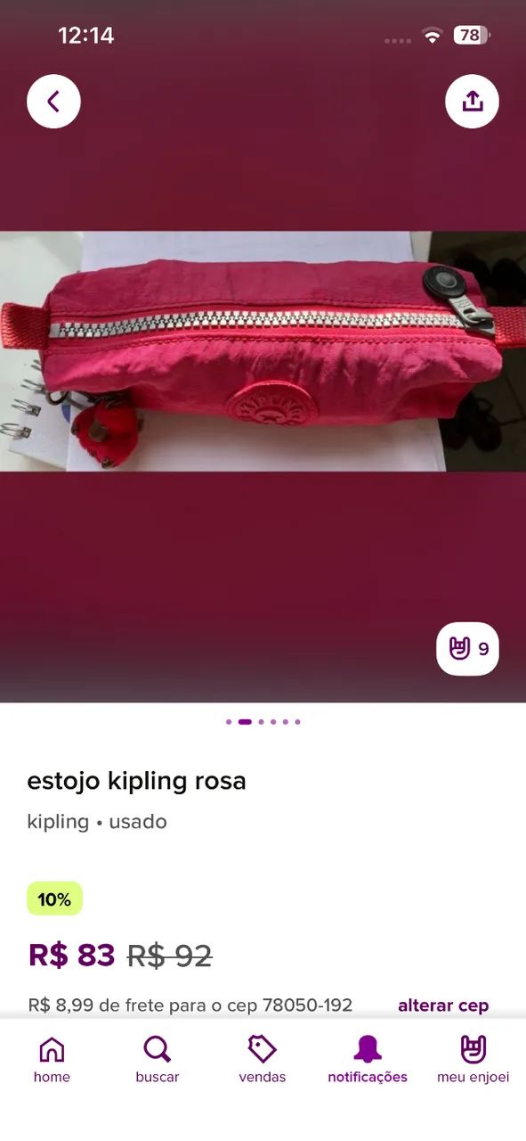 Estojo Kipling original usado - Foto 3