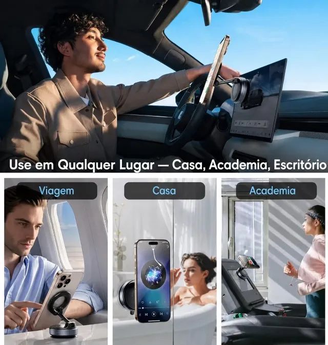 Suporte Magnético Dobrável 360 - Foto 4