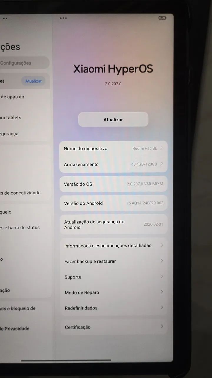 Tablet Xiaomi Redmi Pad SE - Em Perfeito Estado  - Foto 3