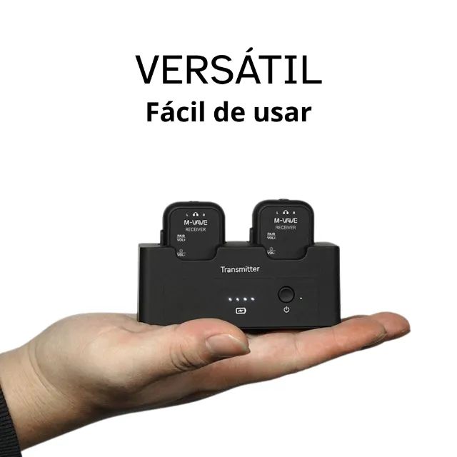 Sistema Monitor De Palco M-vave Sws12 In-ear Wp12 1tx - 2rx - Foto 4