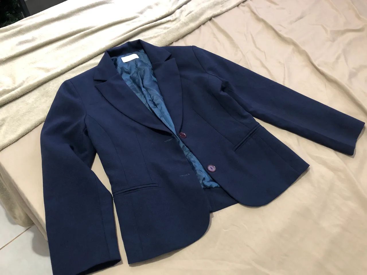 Blaser feminino Azul Marinho - Foto 2
