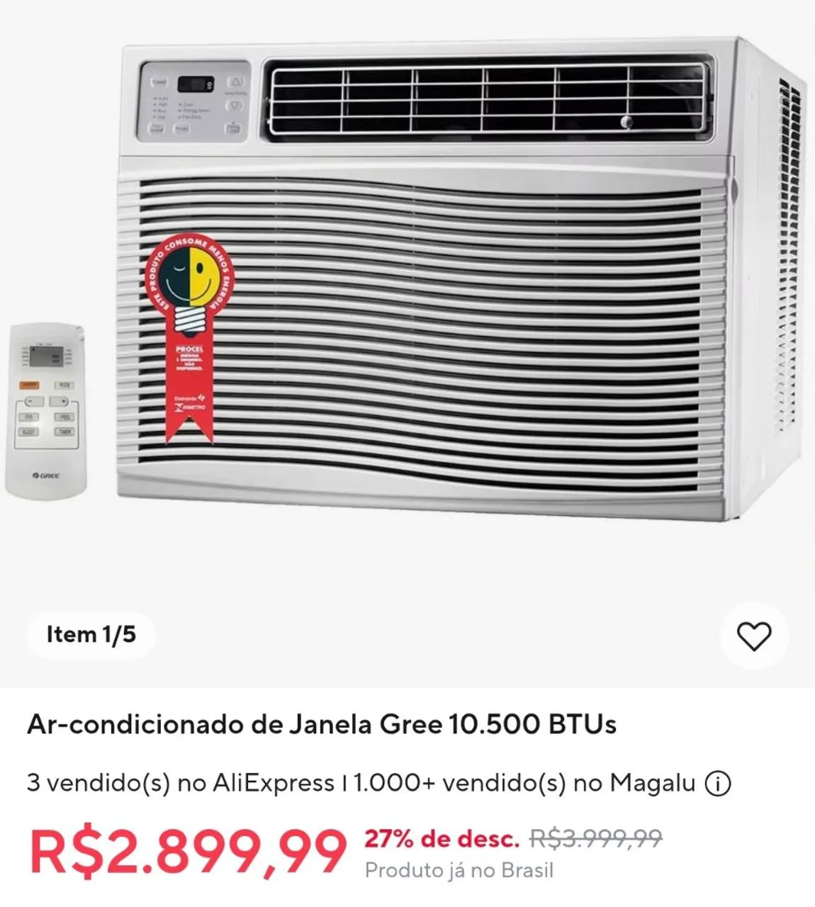 Ar condicionado eletrônico Gree 127v - Foto 5