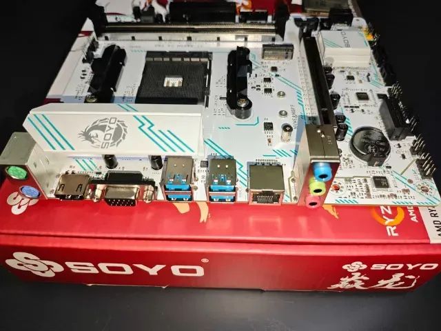 Placa Mãe Soyo B450M White AM4 DDR4 - Foto 2