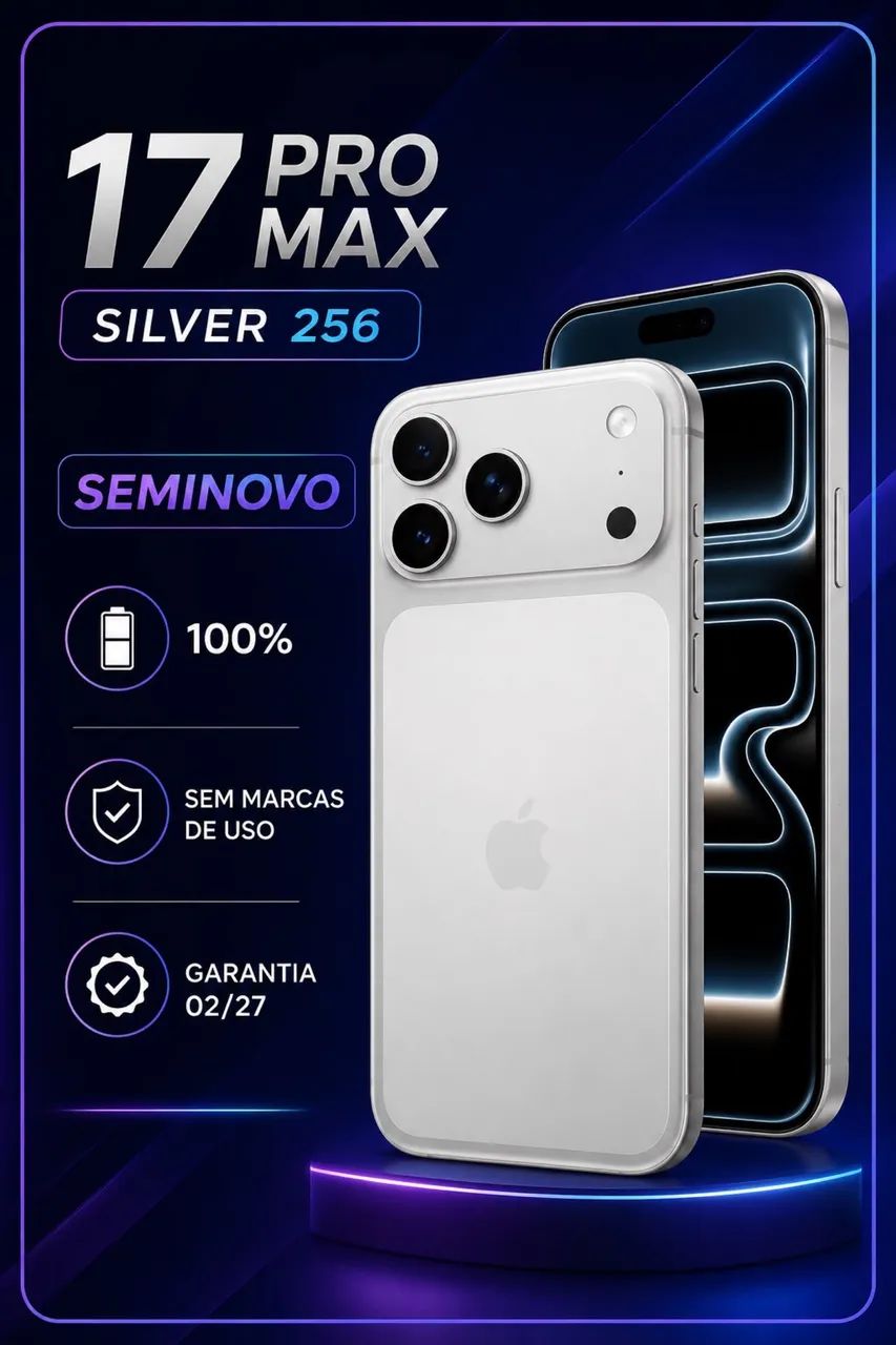 17 pro Max 256gb - impecáveis 