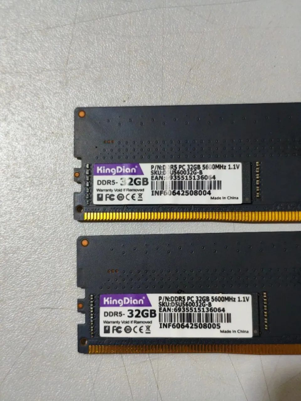Memória RAM KingDian 64GB (2x32GB) DDR5 - Foto 2
