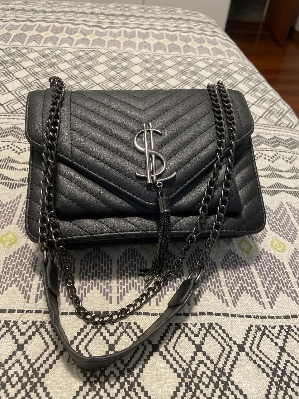 Bolsa preta chanel