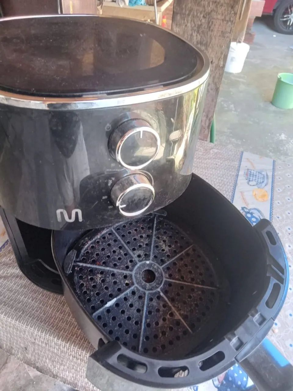 air fryer com defeito 
